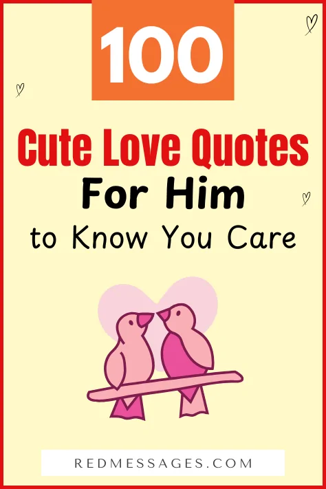 Cute Love Quotes for Him