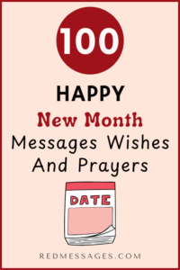 100 Sweet Happy New Month Messages for Your Love - Red Messages