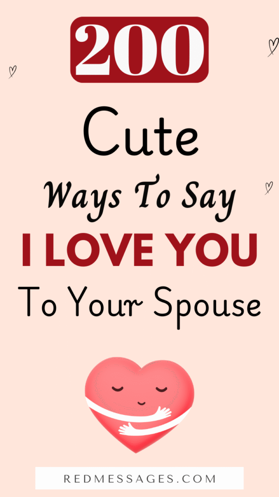 Ways To Say "I Love You"