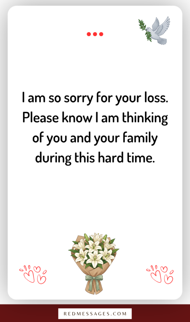 Condolence Messages