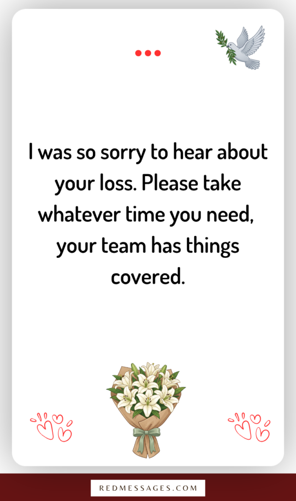 Condolence Messages for Your Boss