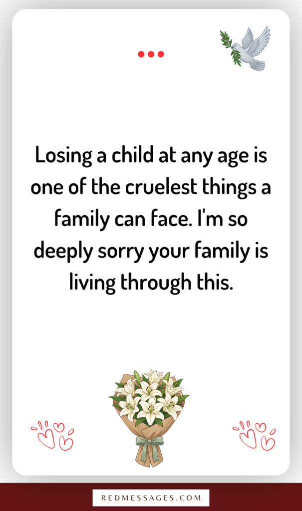 Condolence Messages for the Loss of a Young Nephew