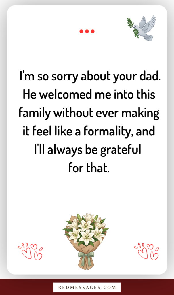 Heartfelt Condolence Messages for Loss of a Father-in-Law