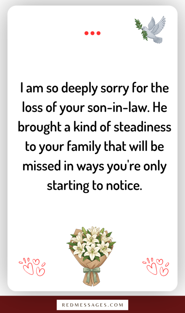 Heartfelt Condolence Messages for Loss of a Son-in-Law