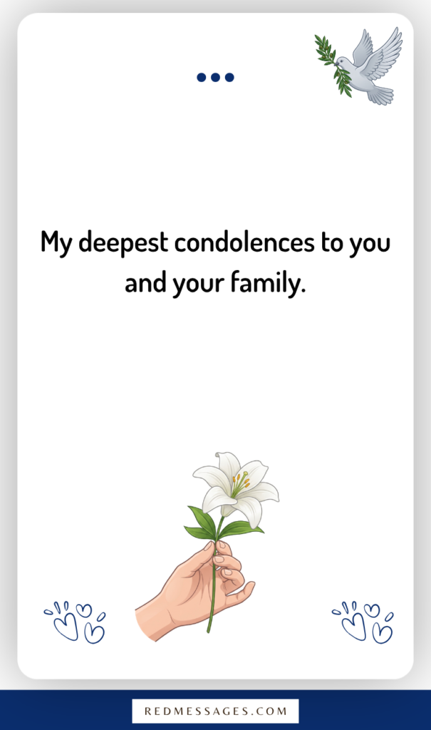 Short Condolence Messages for a Sympathy Card or Text
