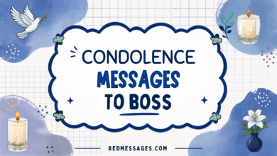 condolence messages for boss