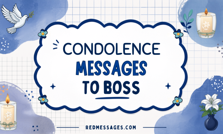condolence messages for boss