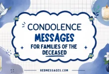 condolence messages for families of the deceased