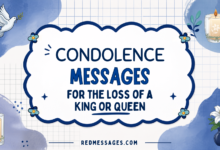 condolence messages for the loss of a king or queen