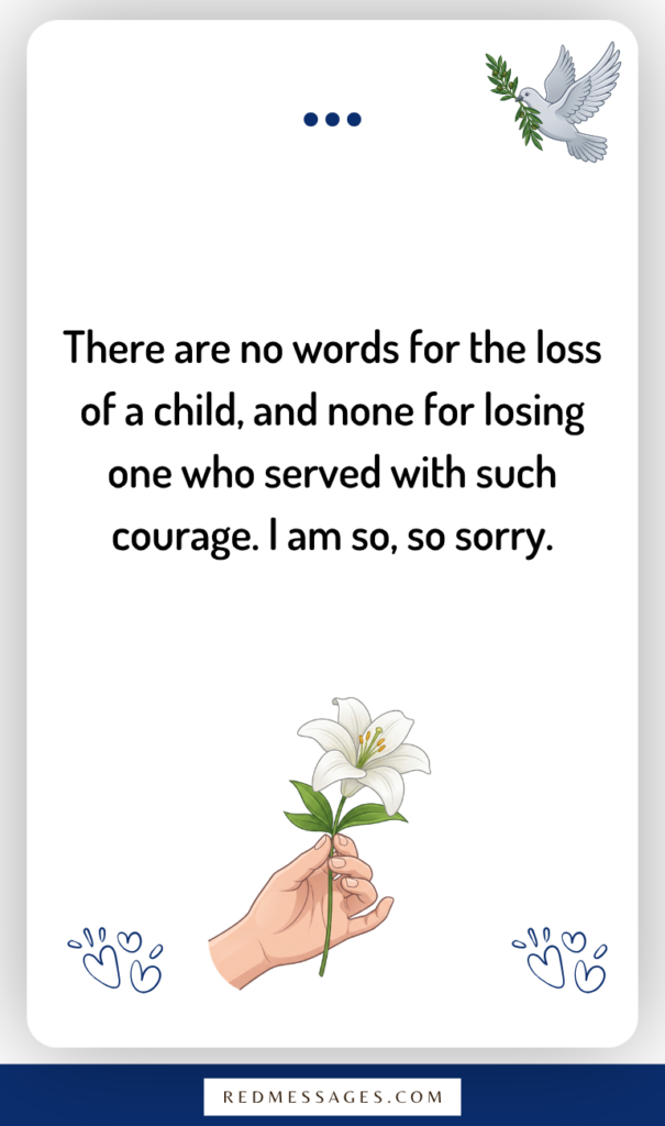 Messages for a Soldiers Parents