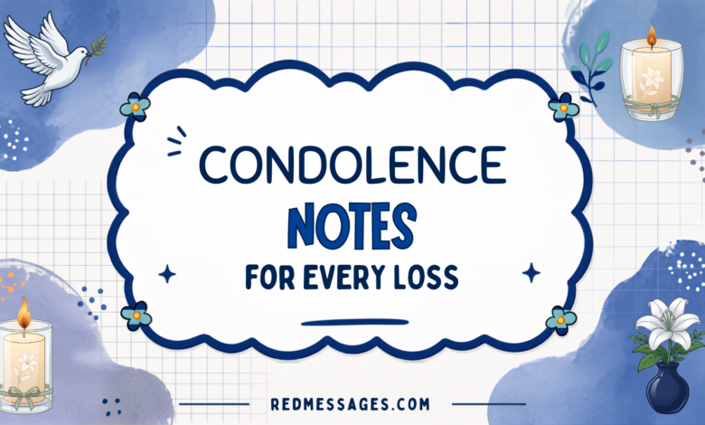 condolence notes